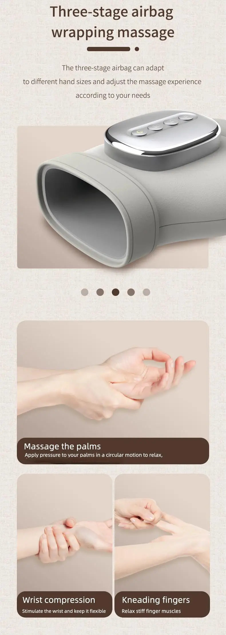 Hand massager - Instant Relief With Gentle Heat Therapy