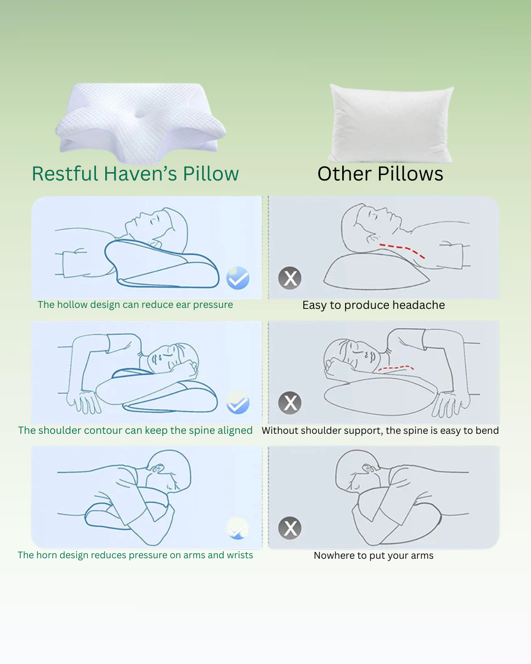 Ergonomic Cervical Pillow